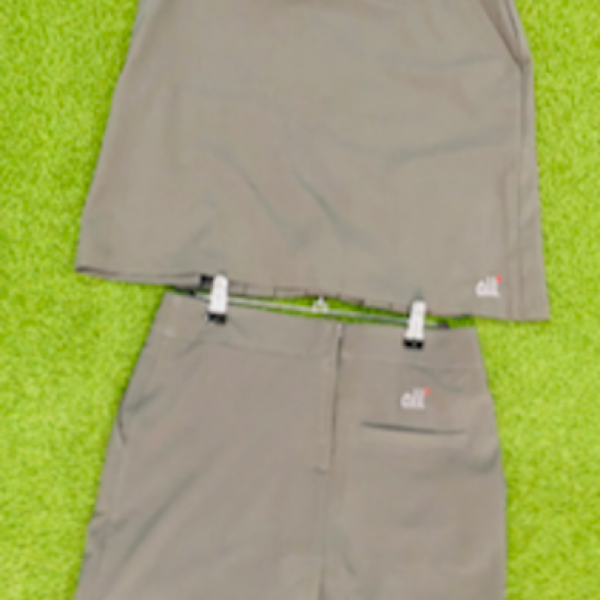 tailored skorts dark grey