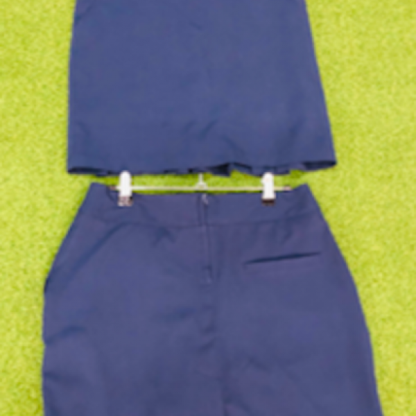 tailored skorts navy